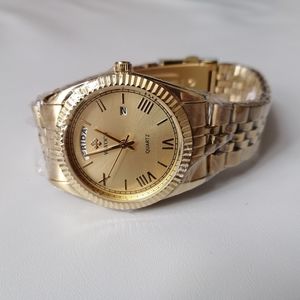 Gold Tone Watch 35.5mm NWB